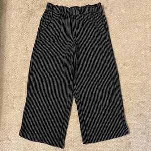 Black and White Linen Pants